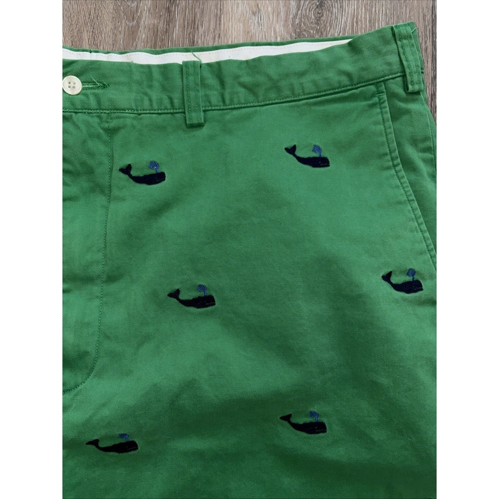Polo Ralph Lauren Whale Embroidered Shorts Men Size 44B/44G Green Preppy - Picture 3 of 12